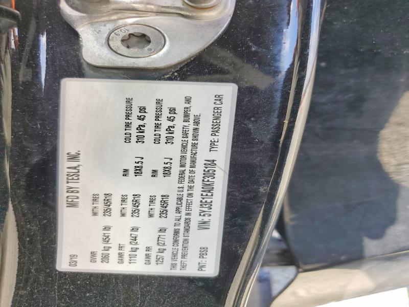 48387196 :رقم المزاد ، 5YJ3E1EA0KF305184 vin ، 2019 Tesla Model 3 مزاد بيع