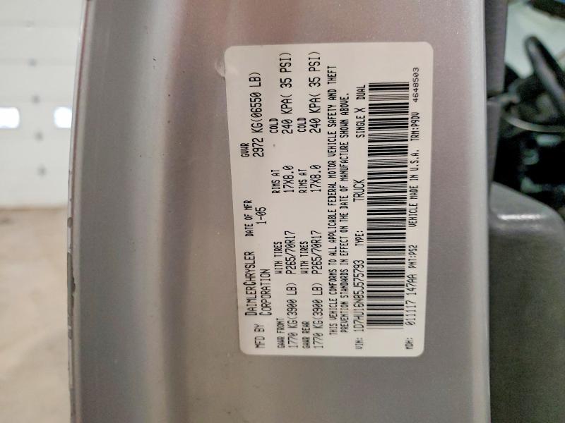 47466546 :رقم المزاد ، 1D7HU16N85J575793 vin ، 2005 Dodge Ram 1500 مزاد بيع