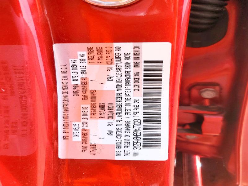 46389876 :رقم المزاد ، 3MZBPABM6SM477023 vin ، 2025 Mazda 3 مزاد بيع