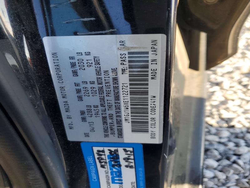 Продаж на аукціоні авто 2014 Mazda 6, vin: JM1GJ1W6XE1122721, номер лоту: 47940846