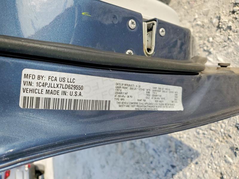 Продаж на аукціоні авто 2020 Jeep Cherokee, vin: 1C4PJLLX7LD629550, номер лоту: 79823875