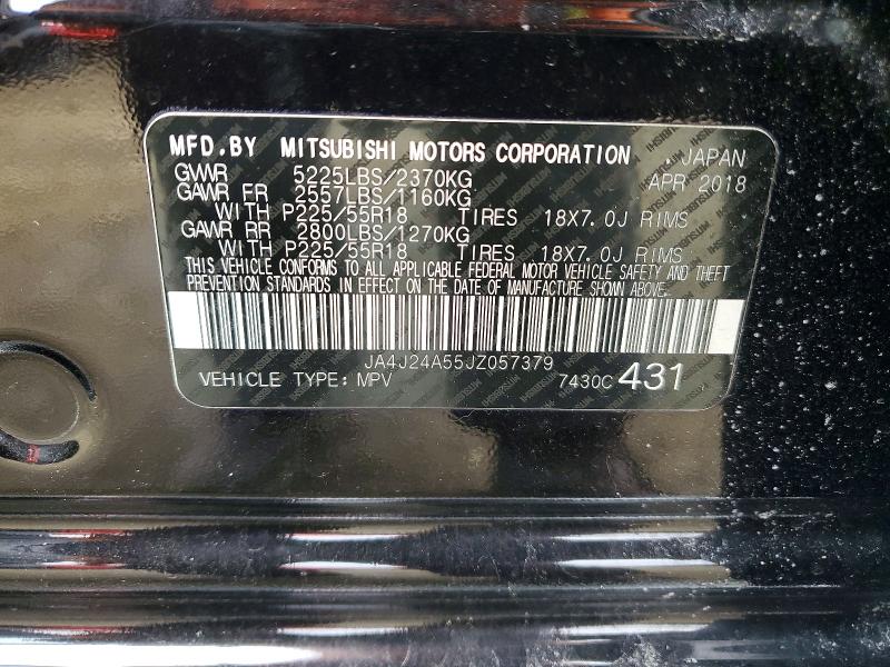 Продаж на аукціоні авто 2018 Mitsubishi Outlander, vin: JA4J24A55JZ057379, номер лоту: 79267835