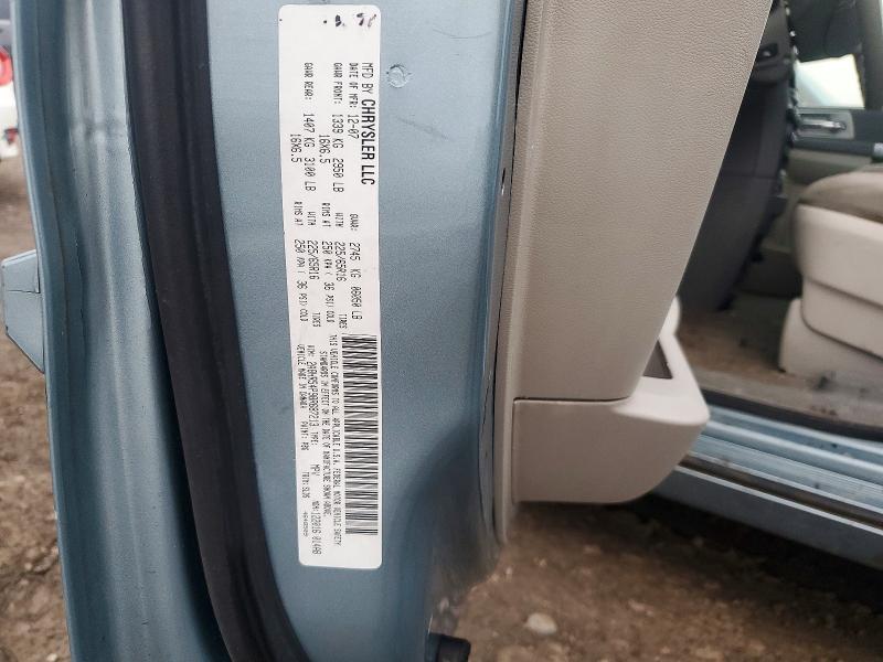 41934406 :رقم المزاد ، 2A8HR54P98R687213 vin ، 2008 Chrysler Town & Country مزاد بيع
