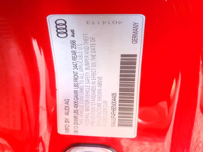 2014 Audi A5 მანქანა იყიდება აუქციონზე, vin: WAUUFAFH8EN004405, აუქციონის ნომერი: 41766496