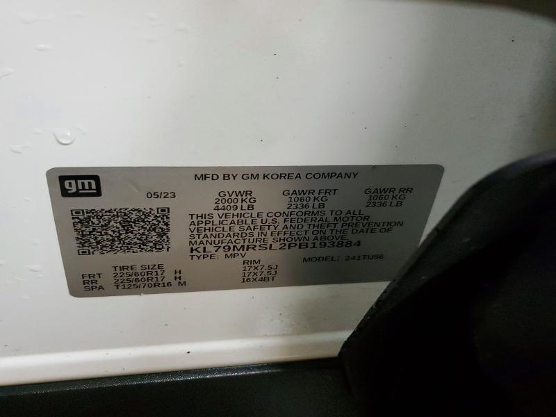 Продажа на аукционе авто 2023 Chevrolet Trailblazer, vin: KL79MRSL2PB193884, номер лота: 47330696