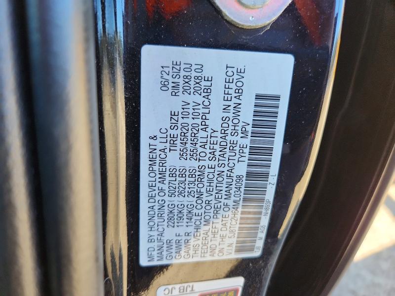 Aukcja sprzedaży 2021 Acura Rdx, vin: 5J8TC2H64ML034098, numer aukcji: 41989446
