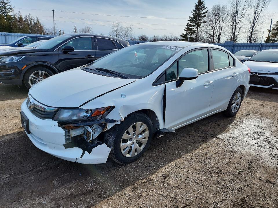46719526 :رقم المزاد ، 2HGFB2F48CH045084 vin ، 2012 Honda Civic Lx 4dr مزاد بيع