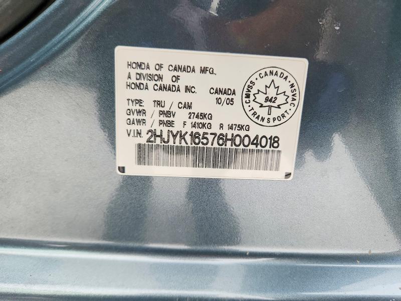 Aukcja sprzedaży 2006 Honda Ridgeline, vin: 2HJYK16576H004018, numer aukcji: 45946556