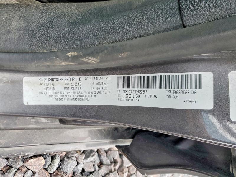 Продажа на аукционе авто 2015 Chrysler 200, vin: 1C3CCCCG1FN622587, номер лота: 47578586