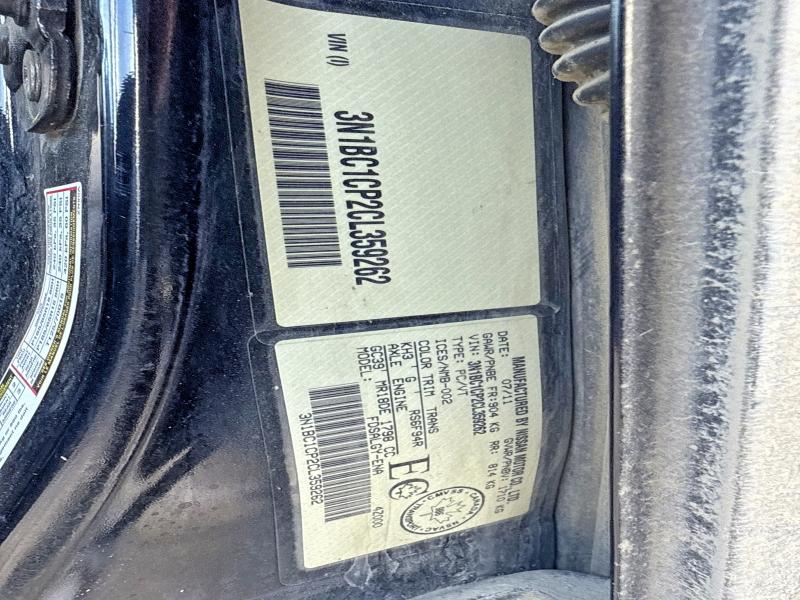 47046806 :رقم المزاد ، 3N1BC1CP2CL359262 vin ، 2012 Nissan Versa مزاد بيع