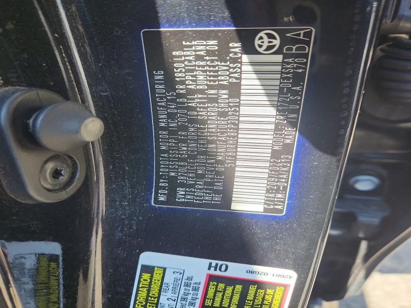 Aukcja sprzedaży 2015 Toyota Corolla, vin: 5YFBURHE8FP302510, numer aukcji: 47638396