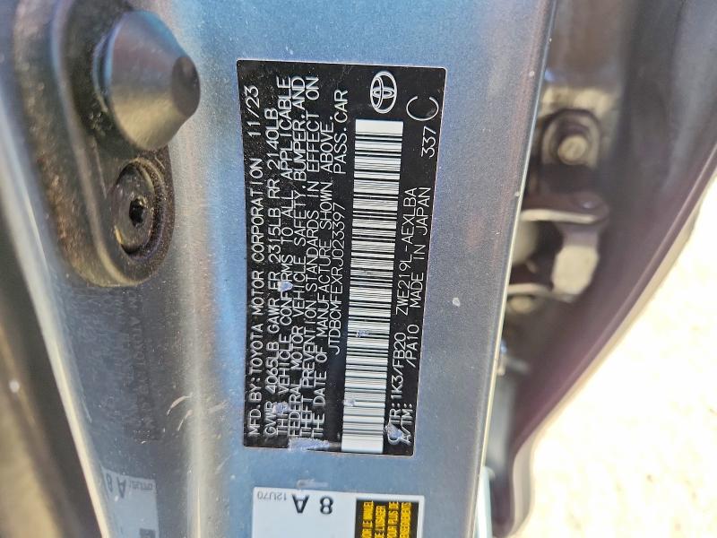 Продаж на аукціоні авто 2024 Toyota Corolla Hybrid, vin: JTDBCMFEXRJ023397, номер лоту: 47704196