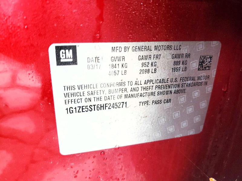Aukcja sprzedaży 2017 Chevrolet Malibu, vin: 1G1ZE5ST6HF245271, numer aukcji: 77310405