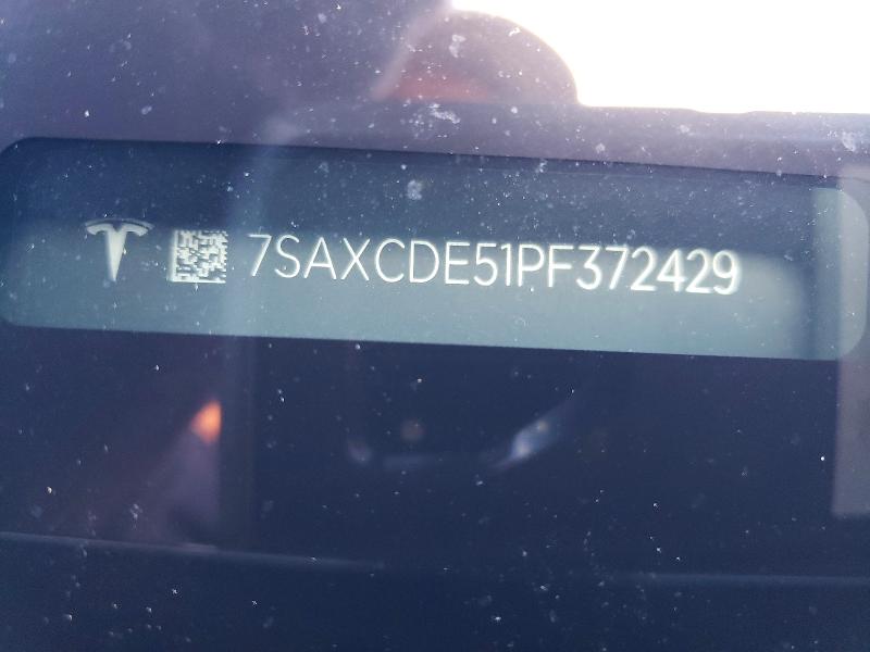 Продажа на аукционе авто 2023 Tesla Model X, vin: 7SAXCDE51PF372429, номер лота: 45631356