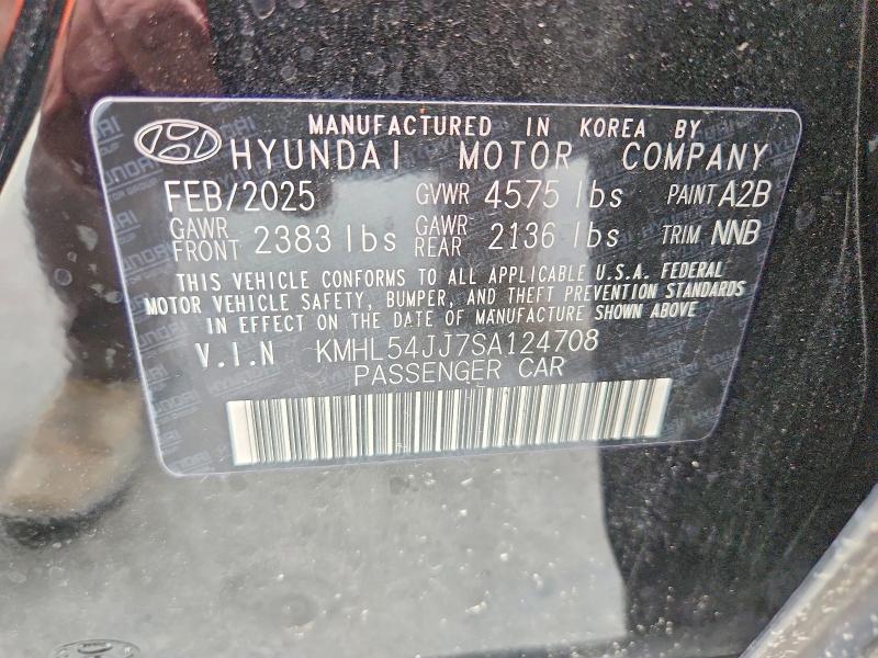 Продажа на аукционе авто 2025 Hyundai Sonata Hybrid, vin: KMHL54JJ7SA124708, номер лота: 46440446