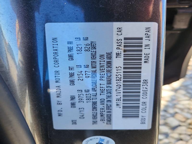 Aukcja sprzedaży 2013 Mazda 3, vin: JM1BL1V74D1825115, numer aukcji: 78538865