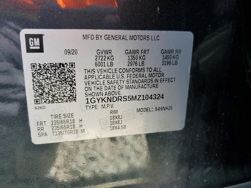 Продаж на аукціоні авто 2021 Cadillac Xt5, vin: 1GYKNDRS5MZ104324, номер лоту: 47818266