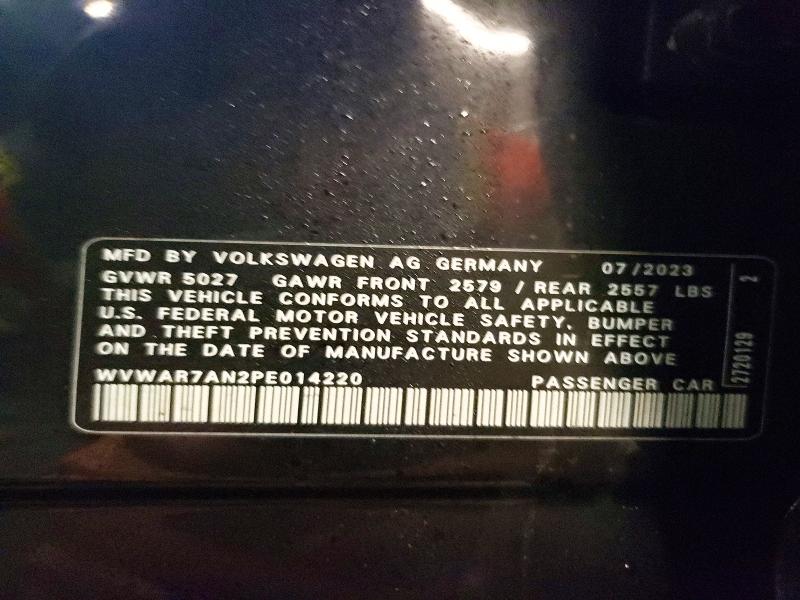 Aukcja sprzedaży 2023 Volkswagen Arteon, vin: WVWAR7AN2PE014220, numer aukcji: 79793095