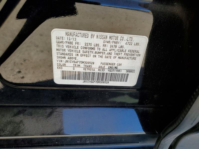 Продаж на аукціоні авто 2013 Infiniti G37 Sedan, vin: JN1CV6AP7DM306529, номер лоту: 47658416