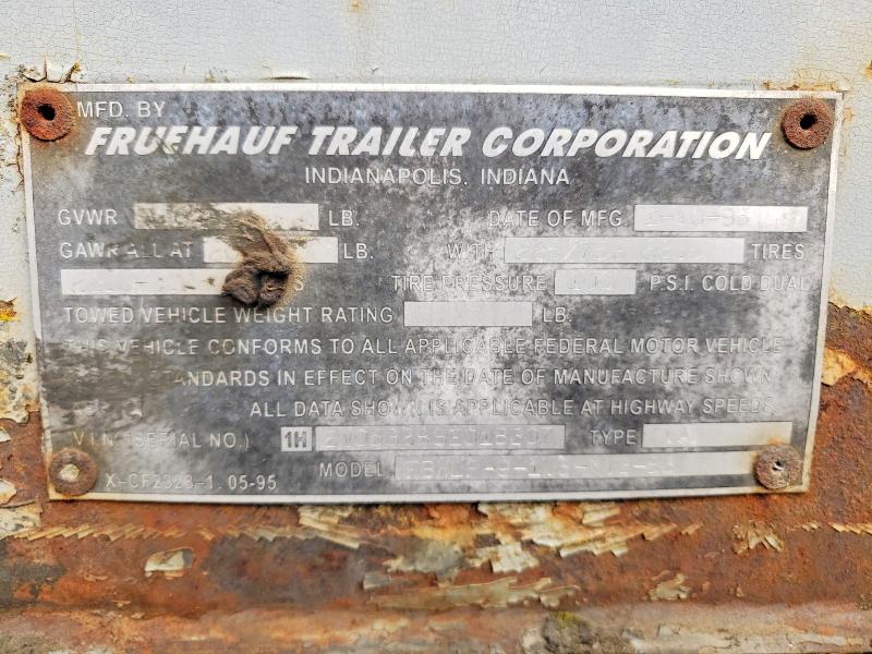 1995 Fruehauf Unknown მანქანა იყიდება აუქციონზე, vin: 1H2V0532BSE018307, აუქციონის ნომერი: 47418556
