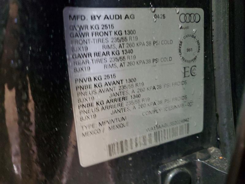 Продажа на аукционе авто 2025 Audi Q5, vin: WA11AAGU3S2024942, номер лота: 46263766