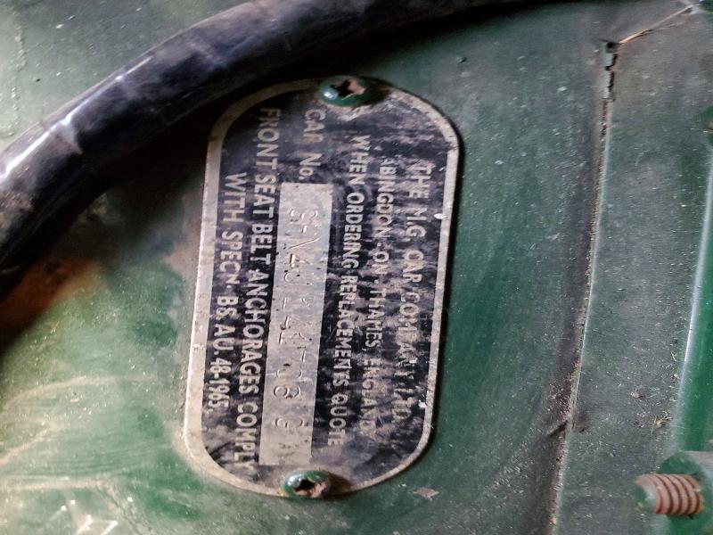41963886 :رقم المزاد ، GHN4U141706G vin ، 1968 Mg Mgb Conver مزاد بيع