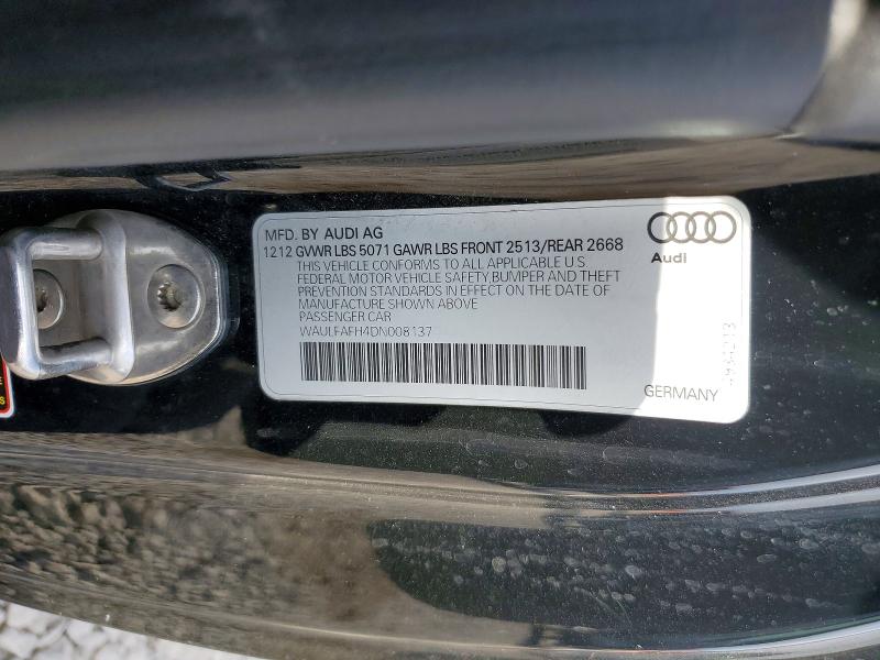 Продажа на аукционе авто 2013 Audi A5, vin: WAULFAFH4DN008137, номер лота: 41730216