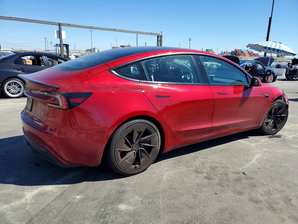 2025 Tesla Model 3 მანქანა იყიდება აუქციონზე, vin: 5YJ3E1ET0SF078564, აუქციონის ნომერი: 46786256