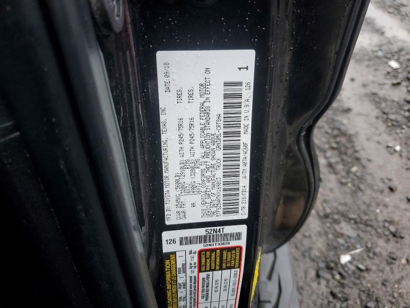 45826256 :رقم المزاد ، 5TFSZ5AN7KX169013 vin ، 2019 Toyota Tacoma مزاد بيع