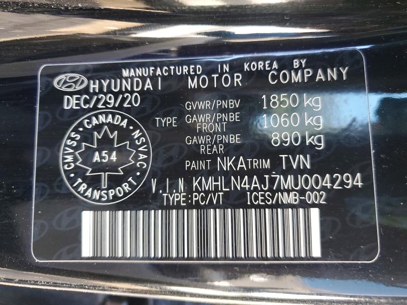 Aukcja sprzedaży 2021 Hyundai Elantra, vin: KMHLN4AJ7MU004294, numer aukcji: 78468695