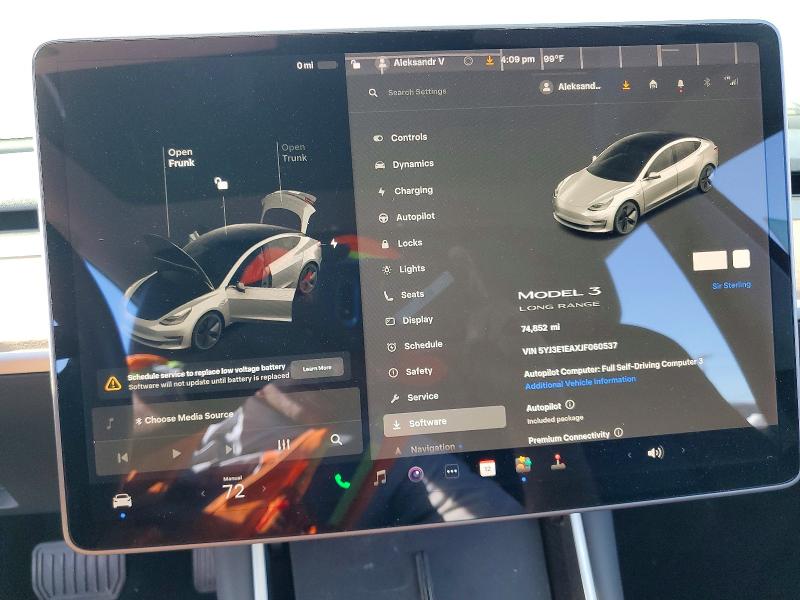 Продажа на аукционе авто 2018 Tesla Model 3, vin: 5YJ3E1EAXJF060537, номер лота: 41639926