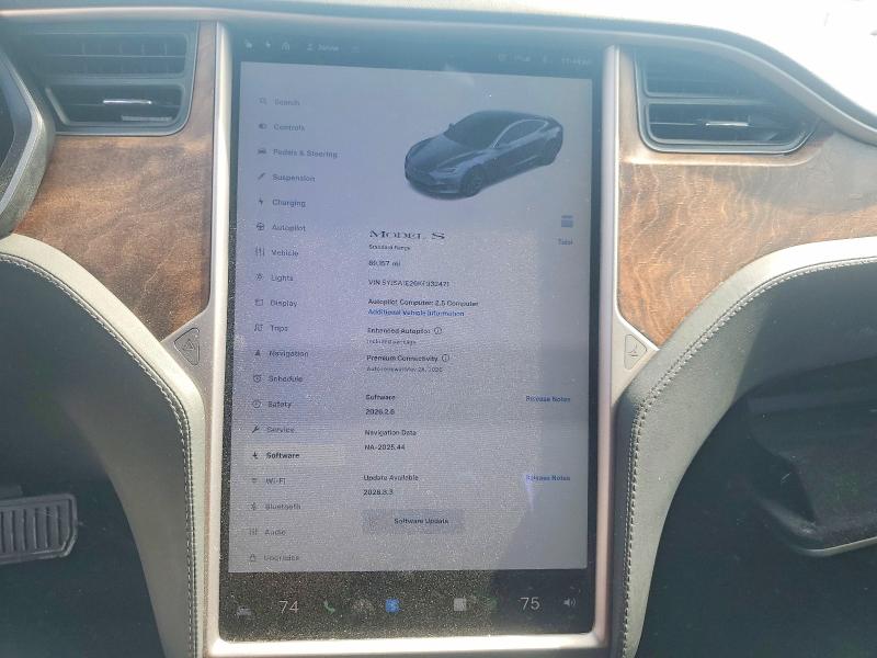 Aukcja sprzedaży 2019 Tesla Model S, vin: 5YJSA1E26KF332471, numer aukcji: 47555986