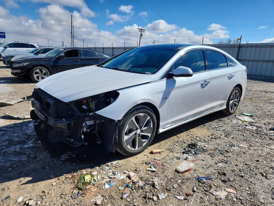 2018 Hyundai Sonata Hybrid მანქანა იყიდება აუქციონზე, vin: KMHE34L30JA083477, აუქციონის ნომერი: 79408675