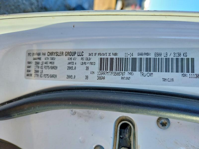 Продажа на аукционе авто 2015 Ram 1500, vin: 1C6RR7MT7FS508707, номер лота: 46019056