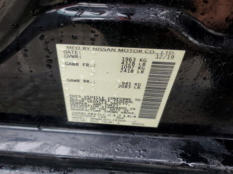 Aukcja sprzedaży 2020 Nissan Altima, vin: 1N4BL4BV2LC212164, numer aukcji: 79728505