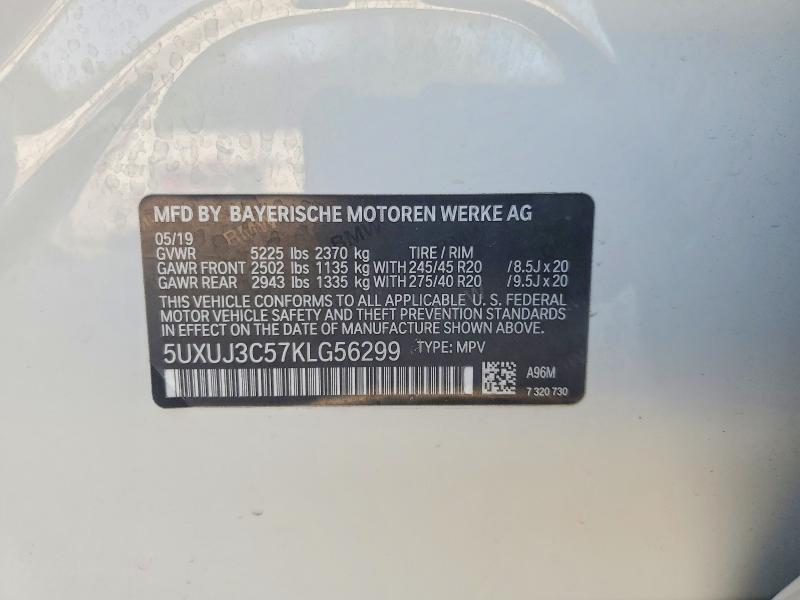 Продаж на аукціоні авто 2019 Bmw X4, vin: 5UXUJ3C57KLG56299, номер лоту: 47990916