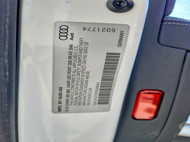 Продажа на аукционе авто 2024 Audi A5, vin: WAUFACF5XRA049044, номер лота: 46393736