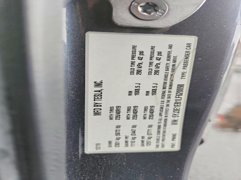 Продаж на аукціоні авто 2020 Tesla Model 3, vin: 5YJ3E1EB1LF620098, номер лоту: 48003076