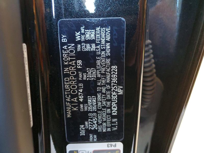 47413826 :رقم المزاد ، KNDPU3DF2S7369228 vin ، 2025 Kia Sportage مزاد بيع