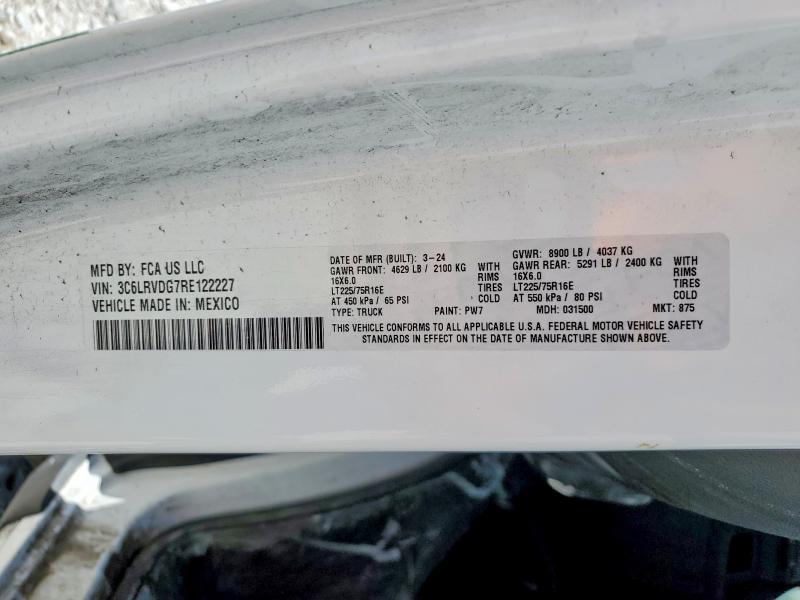 Aukcja sprzedaży 2024 Ram Promaster 2500, vin: 3C6LRVDG7RE122227, numer aukcji: 42077076