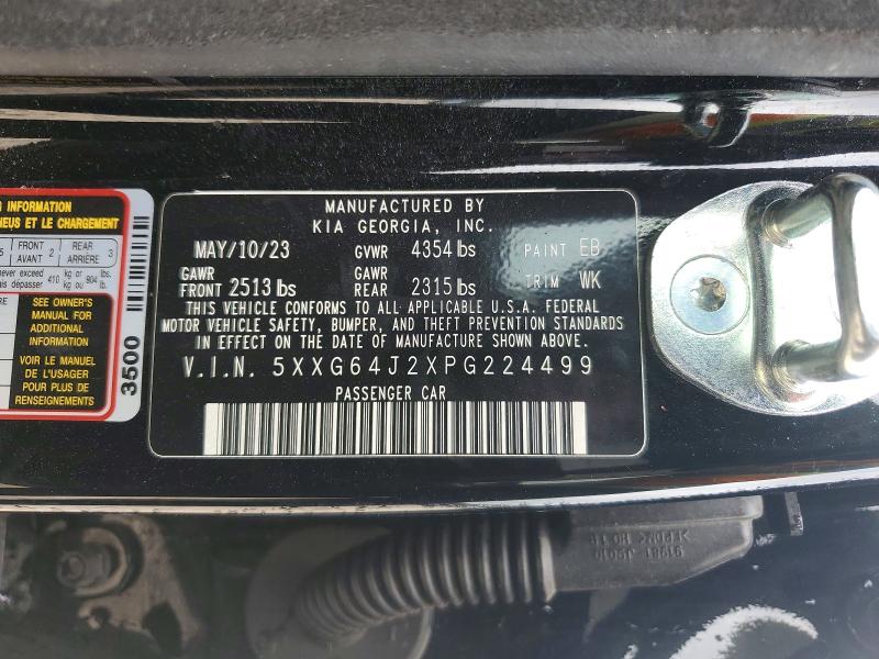 2023 Kia K5 მანქანა იყიდება აუქციონზე, vin: 5XXG64J2XPG224499, აუქციონის ნომერი: 41930946