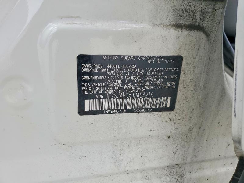 Продаж на аукціоні авто 2018 Subaru Forester, vin: JF2SJABCXJH454215, номер лоту: 79925705