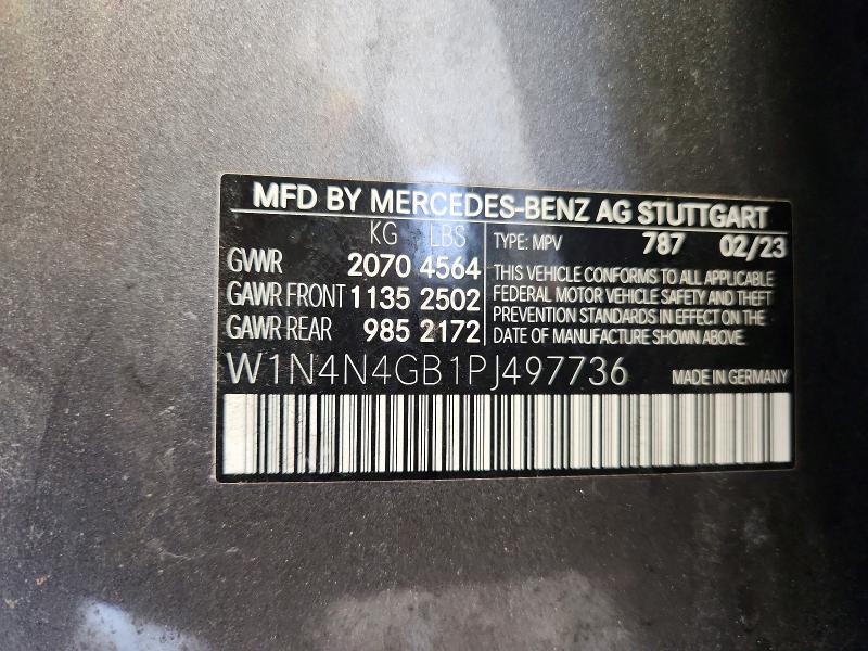 Продажа на аукционе авто 2023 Mercedes-benz Gla, vin: W1N4N4GB1PJ497736, номер лота: 46654166