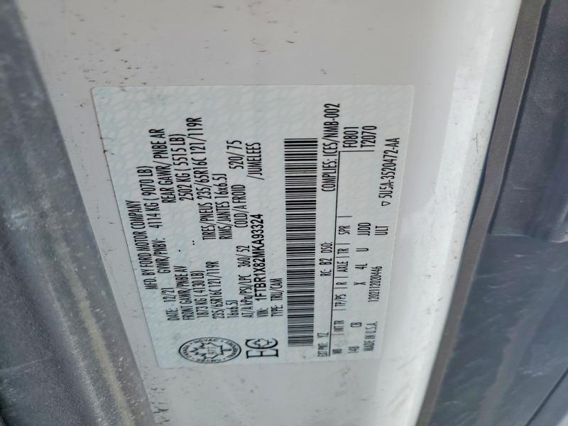 Aukcja sprzedaży 2021 Ford Transit, vin: 1FTBR1X82MKA93324, numer aukcji: 47151296
