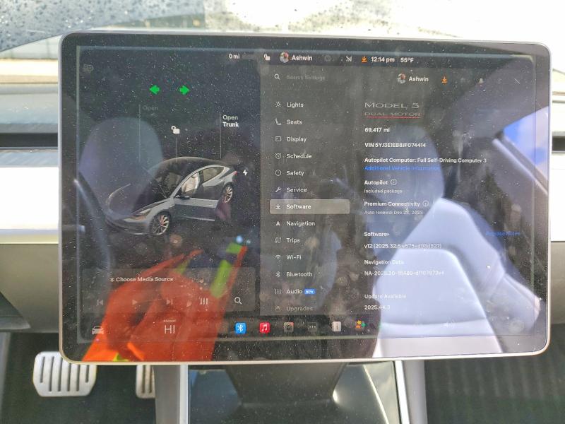 47445516 :رقم المزاد ، 5YJ3E1EB8JF074414 vin ، 2018 Tesla Model 3 مزاد بيع