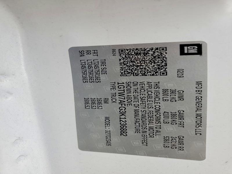 Продаж на аукціоні авто 2019 Gmc Savana G2, vin: 1GTW7AFG3K1236882, номер лоту: 48349956