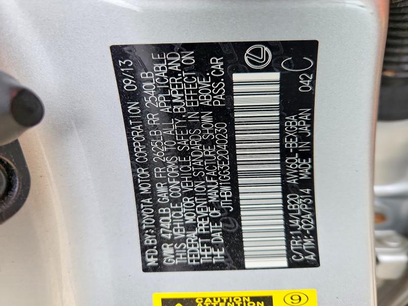 Продажа на аукционе авто 2014 Lexus Es 300h, vin: JTHBW1GG3E2040230, номер лота: 46234126