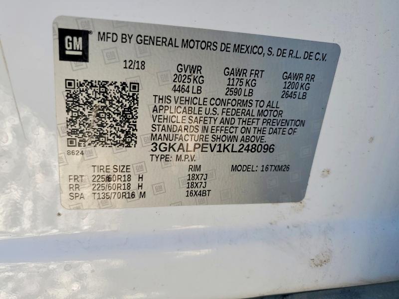 Aukcja sprzedaży 2019 Gmc Terrain, vin: 3GKALPEV1KL248096, numer aukcji: 41625706