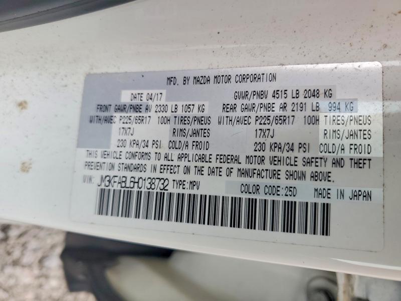 Продажа на аукционе авто 2017 Mazda Cx-5, vin: JM3KFABL6H0138732, номер лота: 77066985