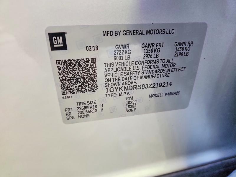 Продаж на аукціоні авто 2018 Cadillac Xt5, vin: 1GYKNDRS9JZ219214, номер лоту: 47277246